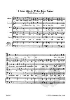 Freue dich des Weibes deiner Jugend Nr. 2 von Johann Hermann Schein (Download) 