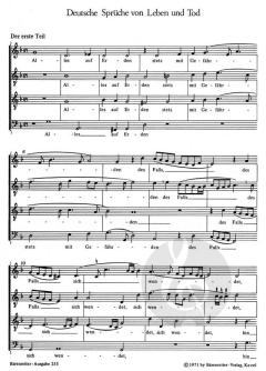 Deutsche Sprüche von Leben und Tod (Walter Lipphardt) 