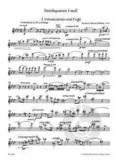 Streichquartett f-Moll (1932) von Reinhard Schwarz-Schilling (Download) 