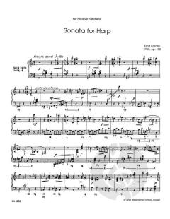 Sonata for Harp - Harfensonate op. 150 von Ernst Krenek 