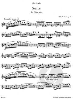 Suite für Flöte solo op. 98 von Willy Burkhard im Alle Noten Shop kaufen