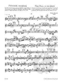 Flötenstück neunphasig op. 171 von Ernst Krenek (Download) 