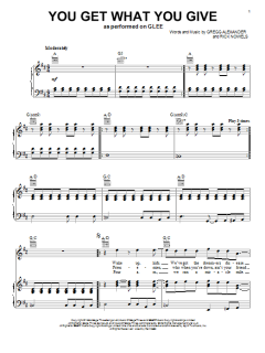 You Get What You Give von Glee Cast (Download) 