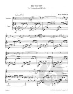 Romanze für Violoncello und Klavier von Willy Burkhard (Download) 
