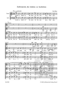 Zauberspruch, den Liebsten zu beschwören von Petr Eben (Download) 