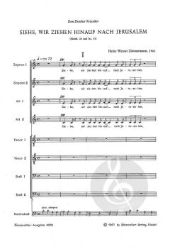 Siehe, wir ziehen hinauf gen Jerusalem von Heinz Werner Zimmermann (Download) 