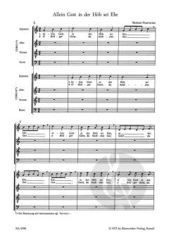 Allein Gott in der Höh' sei Ehr von Michael Praetorius (Download) 