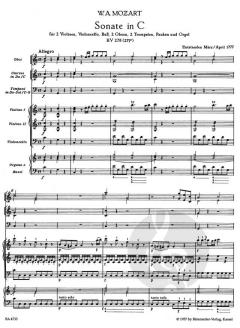 Sämtliche Kirchensonaten Heft 3/4 (W.A. Mozart) 