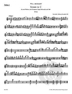 Sämtliche Kirchensonaten Heft 5 KV 263 (W.A. Mozart) 