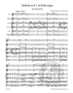 Sinfonie Nr. 24 B-Dur KV182(166c) von Wolfgang Amadeus Mozart 