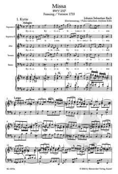Frühfassungen zur h-Moll Messe BWV 232 von Johann Sebastian Bach (Download) 