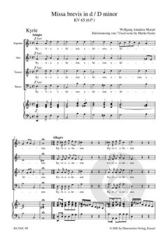 Missa brevis KV 65 (61a) (W.A. Mozart) 