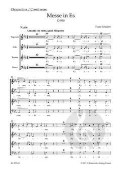 Messe in Es D 950 von Franz Schubert 