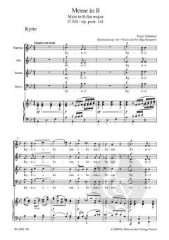 Messe B-Dur D 324 op.post.141 (Franz Schubert) 