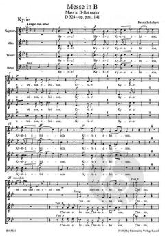 Messe B-Dur D 324 op.post.141 (Franz Schubert) 