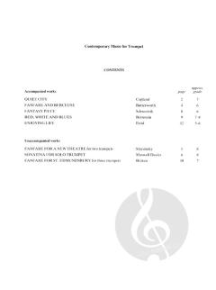Contemporary Music for Trumpet von Peter Wastall im Alle Noten Shop kaufen