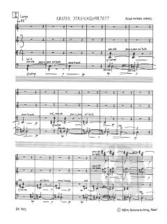 Erstes Streichquartett von Peter Michael Hamel (Download) 