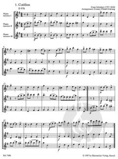 Tänze für drei Flöten von Franz Schubert im Alle Noten Shop kaufen