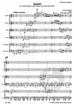 Sextett von Erwin Schulhoff 