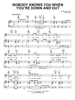 Nobody Knows You When You're Down And Out von Eric Clapton (Download) 