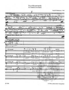 Four Movements for classical orchestra von Rudolf Kelterborn (Download) 