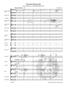Première Rhapsodie von Claude Debussy für Orchester mit Solo-Klarinette in B im Alle Noten Shop kaufen (Partitur)