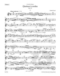 Quatuor à Cordes Op. 121 von Gabriel Fauré 