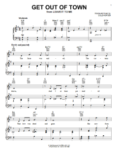 Get Out Of Town von Cole Porter (Download) 