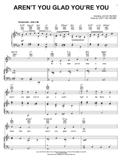 Aren't You Glad You're You von Johnny Burke (Download) 