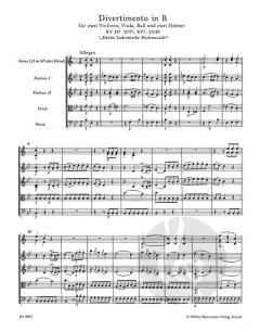 Divertimento in B-Dur KV 287 (271b, 271 H) von Wolfgang Amadeus Mozart 