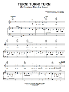 Turn! Turn! Turn! (To Everything There Is A Season) von Pete Seeger (Download) 