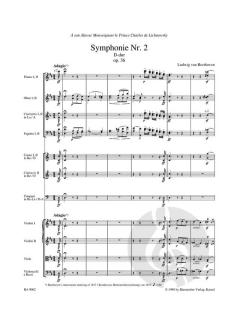 Symphonie Nr. 2 op. 36 von Ludwig van Beethoven 