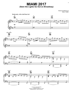 Miami 2017 (Seen The Lights Go Out On Broadway) von Billy Joel (Download) 