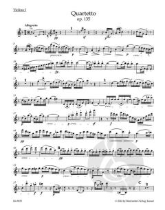 Streichquartett F-Dur op. 135 von Ludwig van Beethoven im Alle Noten Shop kaufen (Stimmensatz)