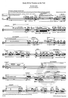 Study III For Treatise On The Veil For solo violin von Matthias Pintscher im Alle Noten Shop kaufen