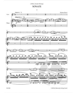 Sonate - Berceuse sur le nom de Fauré von Maurice Ravel (Download) 