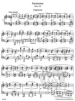 Fantasien op. 116 von Johannes Brahms 