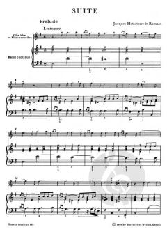 Suite e-Moll op. 5/2 von Jacques-Martin Hotteterre (Download) 