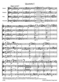 Streichquartette op. 18 von Ludwig van Beethoven im Alle Noten Shop kaufen - TP916