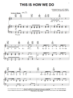 This Is How We Do von Katy Perry (Download) 