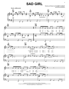 Sad Girl von Lana del Rey (Download) 