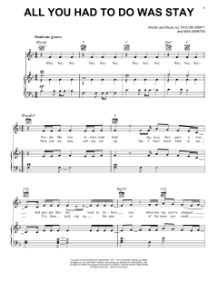 All You Had To Do Was Stay von Taylor Swift (Download) 