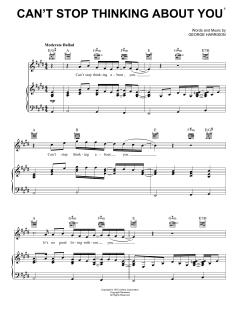 Can't Stop Thinking About You von George Harrison (Download) 