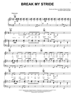 Break My Stride von Matthew Wilder (Download) 