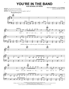 You're In The Band von Glenn Slater (Download) 