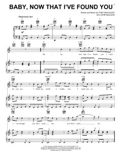 Baby, Now That I've Found You von The Foundations (Download) 