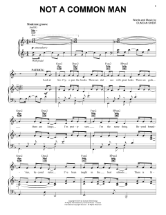 Not A Common Man von Duncan Sheik (Download) 