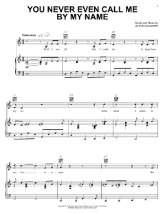 You Never Even Call Me By My Name von Steve Goodman (Download) 