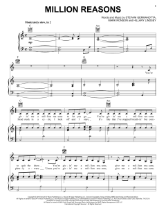 Million Reasons von Lady Gaga (Download) 