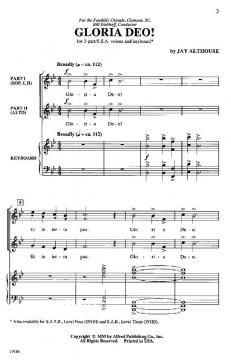 Gloria Deo! von Jay Althouse 